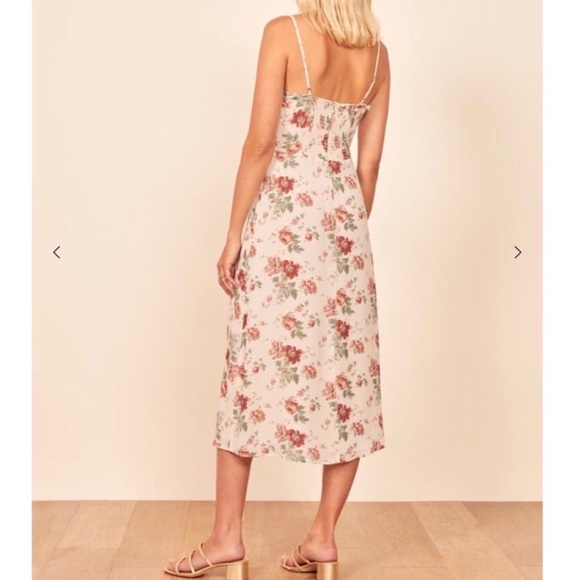 REFORMATION Cassandra Dress Floral Print Midi - Picture 3 of 15